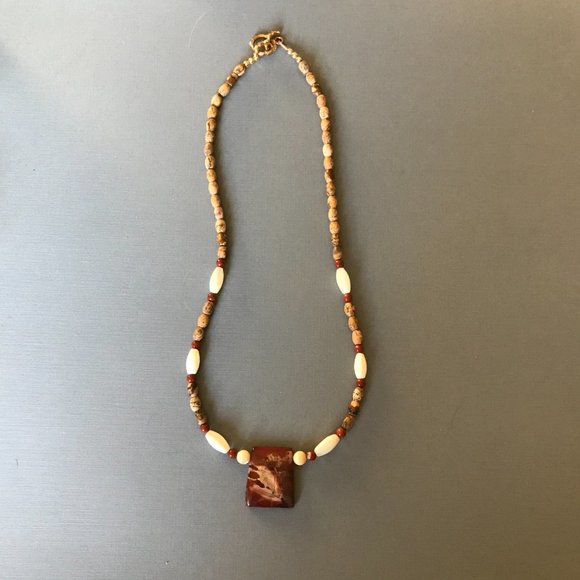 ***NEW*** Apple Jasper Hand Crafted Necklace - Picture 4 of 7
